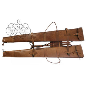 Étui de transport pour fusil de chasse en cuir durable, de qualité supérieure, résistant aux taches, pour le tir - Product Image 1