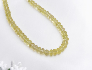 Perles facettées en quartz citron naturel, 1 brin, pierres précieuses pour la création de bijoux fins - Product Image 5