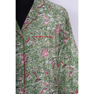 Robe midi d'été légère en coton pour femme, col en V, imprimé jungle, style hip-hop, boutonnée, décontractée, pour soirée, lavable - Product Image 3