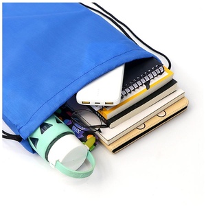 High Quality Waterproof Gym Custom Logo Nylon Polyester Material <b>Draw</b> <b>String</b> Backpack Drawstring <b>Bag</b> - Product Image 2