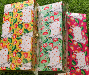 Handmade Floral Elephant Print Jewelry <b>Box</b> Set Ethnic Storage Organizer Fabric Covered Gift <b>Box</b> Traditional Indian <b>Vanity</b> Case - Product Image 1