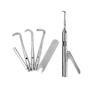 Extracteur de couronnes dentaires professionnel avec 3 embouts interchangeables en acier inoxydable, extracteur de bridges automatique, instruments chirurgicaux CE ISO - Product Image 6