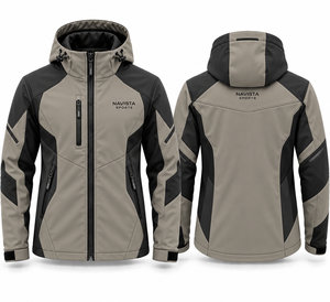 เสื้อแจ็คเก็ต NAVISTA SPORTS แบบมีฮู้ดสำหรับทุกเพศ ผ้า softshell กันน้ำ กันลม บุขนแกะ เหมาะสำหรับกิจกรรมกลางแจ้ง เดินป่า และทำงาน - Product Image 3