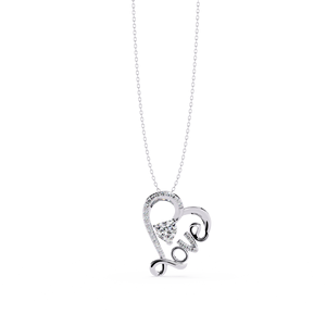 Fashion Design 14K <b>Solid</b> <b>Gold</b> Mix Cut Set Lab Diamond Solitaire <b>Pendant</b> Necklace for Women Party Gift - Product Image 6