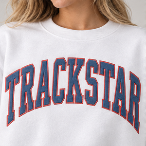 Women's <b>White</b> Jumbo Dot Varsity Crew Neck <b>2</b>-<b>Piece</b> Shorts Set Custom Casual Sportswear - Product Image 5