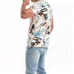 Camiseta de Manga Corta con Estampado Gráfico Hipster Hip Hop para Hombre, Ropa Urbana de Moda Casual de Verano, Cuello Redondo de Algodón, Camiseta Moderna de Rap para Hombre - Product Image 5