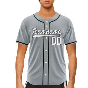Maillots de baseball OEM pas chers, respirants, antibactériens, à séchage rapide, design personnalisé, imprimé camouflage, unisexe, vente en gros - Product Image 4