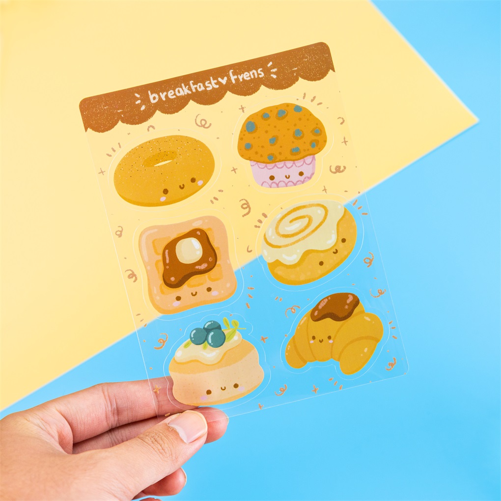 self adhesive vinyl stickers sticker pack promotional mixed style designs print die cut custom