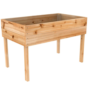 High Quality Natural <b>Garden</b> Bed Ergonomic Raised Wood <b>Planter</b> Box for Balcony <b>Vegetable</b> & Herb Gardening Competitive Price - Product Image 1