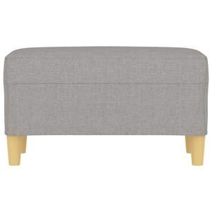Tabourets et poufs en tissu gris clair 27.6 "x 13.8" x 16.1 "Produit - Product Image 3