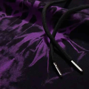 Sudadera con Capucha de Forro Polar Tie Dye para Hombre, Cálida, de Manga Larga, Estilo Casual Holgado, Moda Urbana, Top de Otoño Invierno, 100% Algodón - Product Image 6