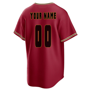 Topkwaliteit best verkochte honkbaltrui voor heren, 100% polyester, aangepaste logo-druk, teamnaam en spelersnaam, lage minimale bestelhoeveelheid - Product Image 2