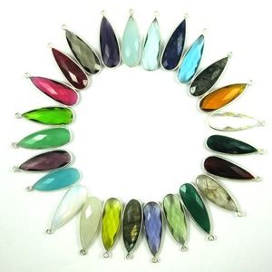 Colgante de Topacio Azul Hecho a Mano en Forma de Lágrima de 4mm con Cuarzo Facetado Engastado en Bisel, Chapado en Oro, Amuleto Infantil, Joyería de Moda para Fiestas, Regalo - Product Image 4