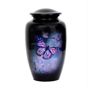 High Quality Handcrafted Cremation Urns for Ashes Memorial Container Jar Aluminium Decorative Urn Jar in Wholesale Price - Product Image 5