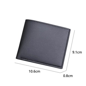 Cartera Corta de Cuero Vacuno Auténtico Crazy Horse Hecha a Mano de Estilo Simple para Hombre, Cartera de Cuero Vacuno Genuino - Product Image 2