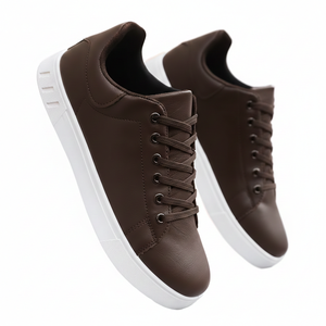 Nouvelles Chaussures Décontractées pour Hommes du Fabricant – Marron, Noir, Cuir Léger, Lacets, Tissu Coton – Printemps, Été, Automne, Hiver – Soutien de la Voûte Plantaire - Product Image 6