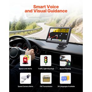 Navigateur GPS pour voiture avec écran tactile de 7 pouces, mises à jour de cartes 16 Go, guidage vocal, Wince 6 # # # # Combinaison SDK - Product Image 3
