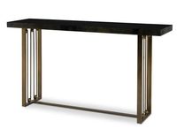 Nouvelle arrivée : table console en bois avec cadre en métal doré, tiroirs de rangement, meuble d'entrée de luxe, décoration