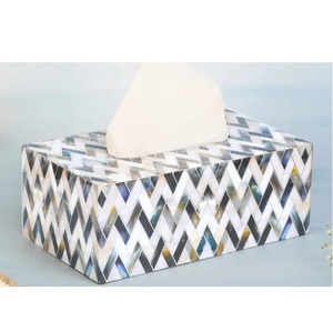 Porta Cajas de Papel para Restaurante, Bar, Hogar y Cocina, Forma Rectangular, Acabado Esmaltado, Metal - Product Image 1
