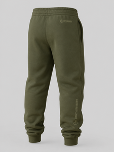 Fly Humble <b>Men's</b> <b>Navy</b> Blue Sweatpants Elastic Waist Drawstring Casual <b>Joggers</b> Heat Transfer Print Logo Left Leg Midweight - Product Image 5