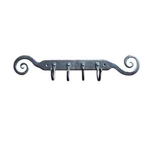Decorative Wall Mounted Iron <b>Hook</b> <b>Rail</b> With Matte Black Powder Coated Finished For Decor For Gifting For Multifunctional Purpose - Product Image 4