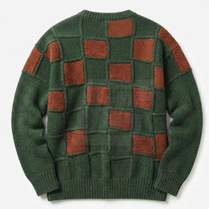 Pull en maille confortable pour homme, tissu doux et chaud, vêtement d'hiver décontracté, détails côtelés et coupe moderne - Product Image 2