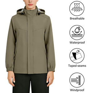 Traje Impermeable Personalizado de Alta Calidad, Ligero, Cortavientos, con Cremallera Completa, Chaqueta Impermeable - Product Image 3