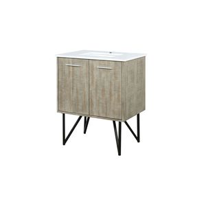 <b>Rustic</b> Acacia Bath <b>Vanity</b> with 30 In. W X 20 In. D Cultured Marble Top 30 X 20 Inches - Product Image 4