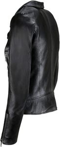 Women's Trendy Eco-Friendly Breathable Genuine <b>Leather</b> <b>Jacket</b> with Faux Fur Lining Vintage Style <b>Winter</b> <b>Leather</b> <b>Jacket</b> - Product Image 4