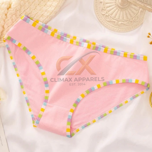 Braguitas Cómodas a Rayas para Mujer – Bragas Diarias de Algodón Suave de Color Liso – Ropa Interior Transpirable y Flexible para Dama OEM/ODM - Product Image 3