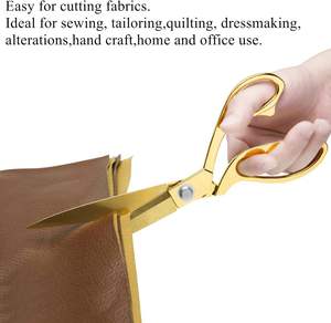 Ciseaux de couture robustes pour couper le tissu, le textile, le cuir et les matériaux vestimentaires avec des lames aiguisées de précision - Product Image 5