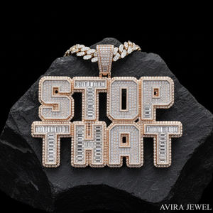 Colgante Estrella Giratoria con Moissanita, Plata de Ley 925 Maciza, Bañado en Oro Amarillo, Estilo Hip Hop, Unisex, para Fiesta, 8 Ct - Product Image 3