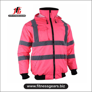 Safety Hooded Long <b>Softshell</b> <b>Jacket</b> Work Wear Factory Construction Reflective <b>High</b> <b>Visibility</b> Security Outdoor Unisex - Product Image 1