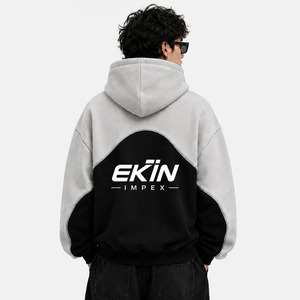 เสื้อฮู้ดดี้โอเวอร์ไซส์ผู้ชาย ผ้าฟลีซหนานุ่ม สไตล์สตรีทแวร์ พิมพ์ลายกราฟิก เสื้อสวมหัวลำลอง - Product Image 2