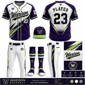 High Quality Youth Softball Uniform Set Customized Name And Number Teamwear Baseball Uniform Kit For Adult's - Product Image 2