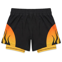 Shorts de course 2-en-1 personnalisés pour hommes, impression numérique, double couche, avec doublure intérieure de compression pour la gym, légers et extensibles, pour le sport