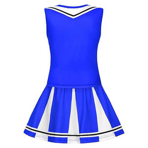 Costume de pom-pom girl pour filles, tenue de cheerleading, robe de pom-pom girl pour fête d'Halloween, uniforme de fête scolaire - Product Image 6