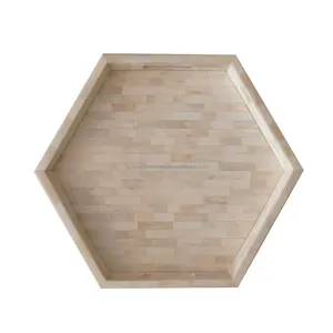 Bandeja de servicio con incrustaciones de hueso Premium con diseño elegante, perfecta para mesa de comedor, exhibición decorativa, uso doméstico en hoteles y restaurantes - Product Image 6