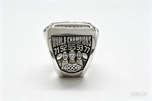 Bague de championnat moderne Dallas Cowboys Star en acier inoxydable plaqué argent avec zircone cubique, cadeau pour homme - Product Image 3