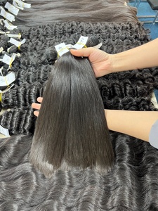 Extensions de cheveux 100% naturels vietnamiens Remy, qualité vierge, cuticules alignées, lisses et soyeuses, trame simple, 50g - Product Image 1