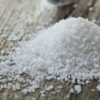 Coarse White Sea Salt Crystals for Cooking and Culinary Seasoning, Natural Edible Salt Ingredient