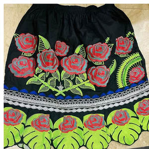 Falda Hawaiana de Algodón con Bordado Floral Personalizado para Mujer, Diseño de Guam y Micronesia con Lentejuelas para Verano - Product Image 5