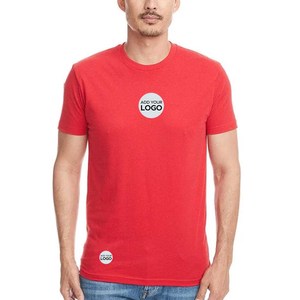 Camiseta Roja Personalizada con Tu Imagen para Hombre y Mujer, Next Level Apparel, Next Level 6010, Camiseta de Cuello Redondo para Hombre, Color Rojo Jaspeado - Product Image 1
