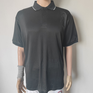 เสื้อโปโลผู้ชายแบบเรียบสีพื้น โพลีเอสเตอร์ แขนสั้น น้ำหนักเบา สวมใส่สบาย - Product Image 2