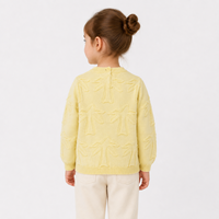 Nouveau design de pull-over à motifs de tricot 3D avec appliques pull-over en coton pour bébés filles pull d'hiver pour enfants