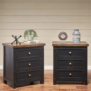Complete Wooden Bedroom Set Storage | Modern Farmhouse Bedroom Furniture | Queen/King Size | Pindel Handicraft Direct Export - Product Image 3