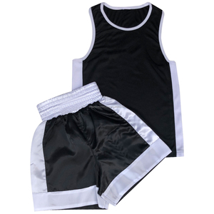 Uniforme de boxe unisexe avec logo personnalisé, respirant, 100% polyester, séchage rapide, vêtements d'équipe - Product Image 5