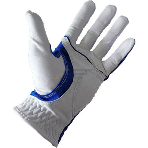 Gants de golf unisexes avec logo personnalisé, paume en cuir véritable, poignées antidérapantes, sangle de poignet réglable, fermeture à boucle, utilisation en extérieur - Product Image 2