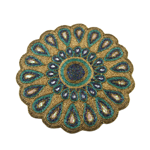 Unique Design Beaded <b>Table</b> Mats Decorative Glass Beads <b>Table</b> <b>Placemat</b> Coaster Designer Beaded Coasters Latest Arrival handmade - Product Image 1