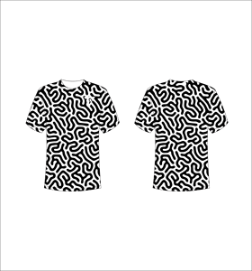 Camiseta de Manga Corta con Estampado Geométrico para Hombre, Cuello Redondo, Corte Regular, Transpirable, de Poliéster Tejido, Estilo Casual Urbano - Product Image 1
